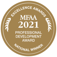 MFAA excellence awards professional development award winner 2021